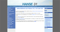 Desktop Screenshot of hanse31.de